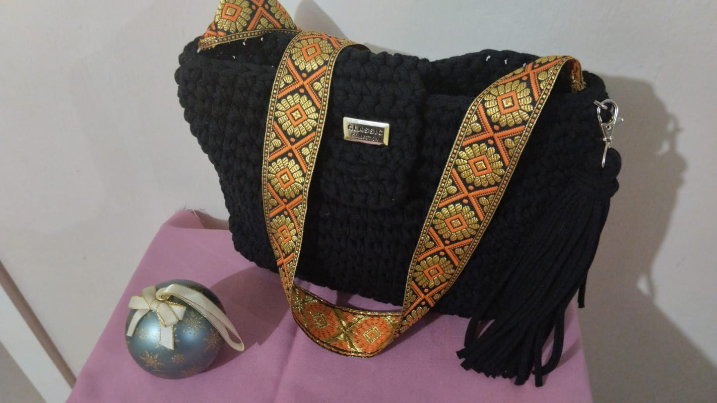 BOLSO NEGRO CINTA